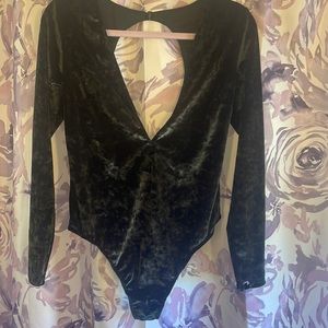 Black Victoria’s Secret body suit